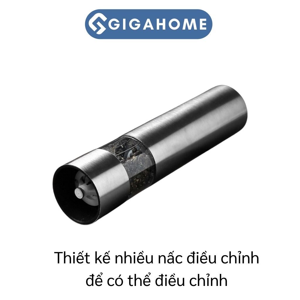 Lọ Xay Tiêu Cầm Tay GIGAHOME Viền Inox 304 Tự Động Chạy Pin Tiện Lợi 8949