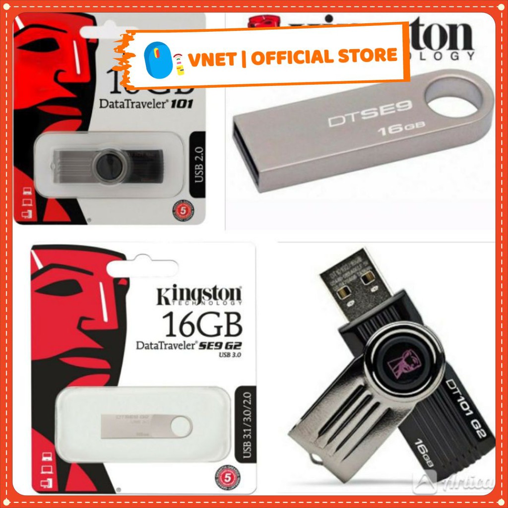 [Loại 1] USB 2.0 Kington 16GB cao cấp( Giao ngẫu nhiên) | BigBuy360 - bigbuy360.vn