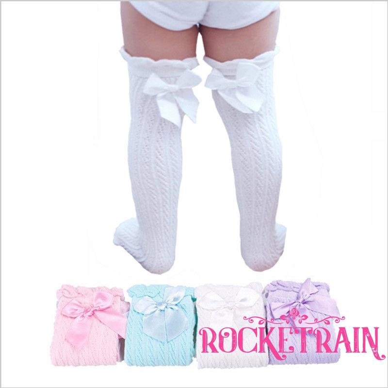 Đôi vớ cotton cổ cao xinh xắn dành cho bé gái