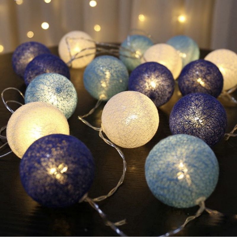 DÂY ĐÈN LED VẢI COTTON DÀI 3M 20 BÓNG