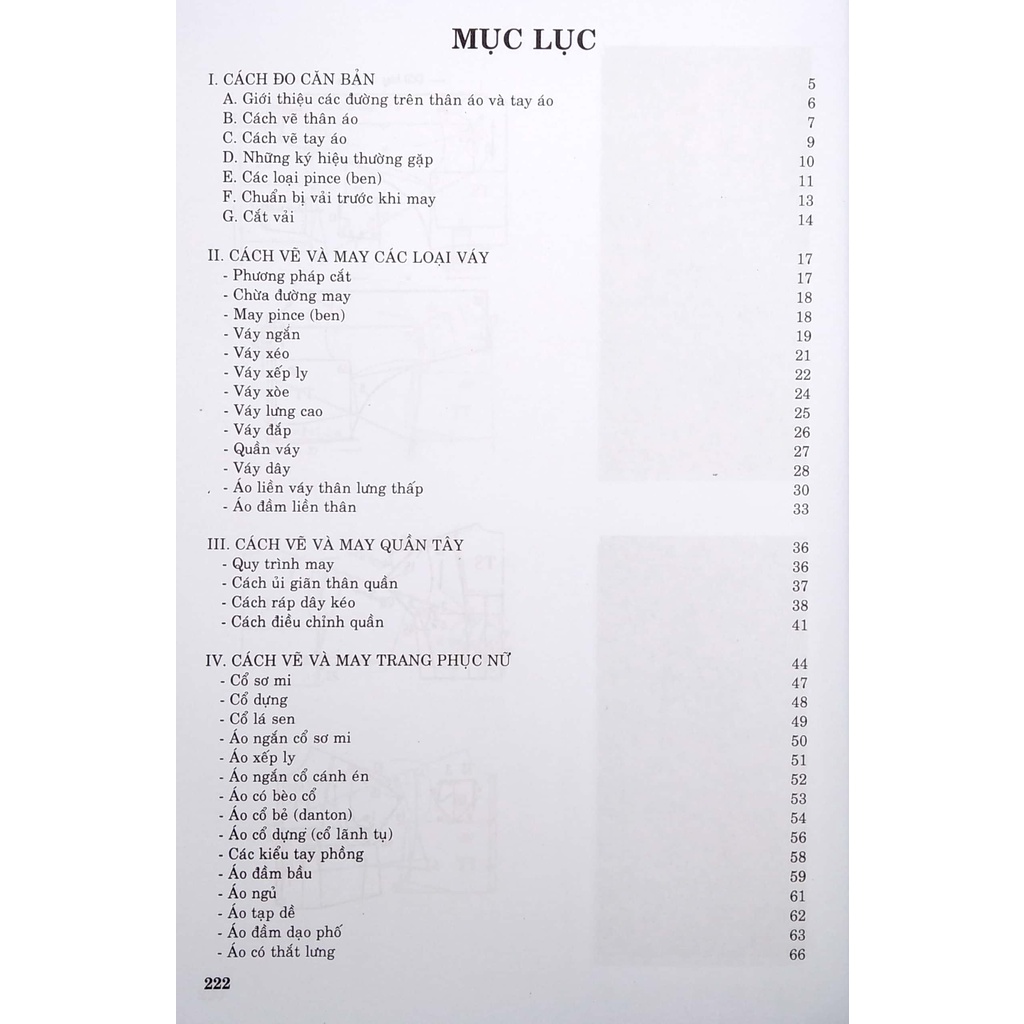 Sách- Kỹ thuật cắt may căn bản, các loại váy trang phục nam nữ, thiếu nhi