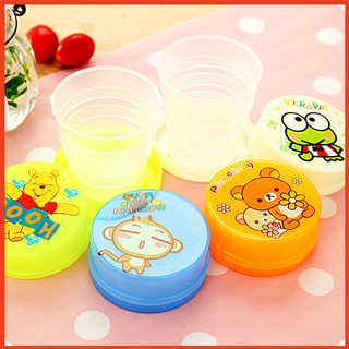Cốc nhựa gấp gọn du lịch hoạt hình