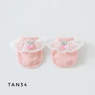 Tất cổ ngắn nơ cherry TAN34