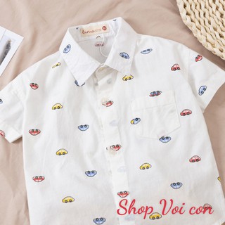Bộ áo mi, quần thô bé trai