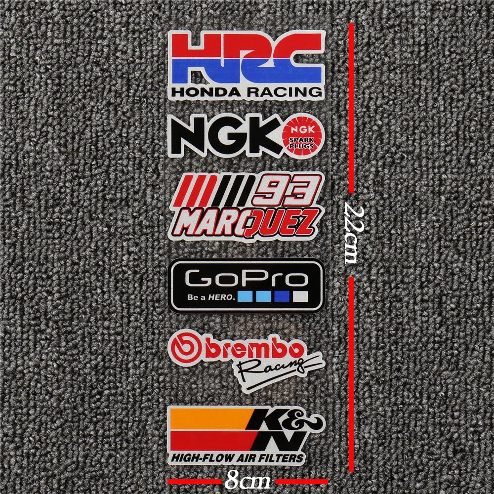 Set hình dán logo nhiều mẫu cho xe gắn máy
