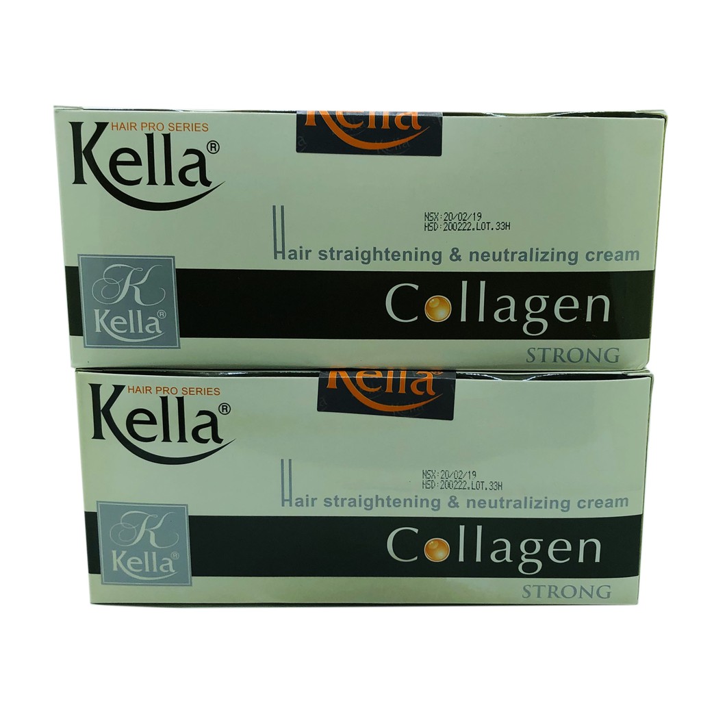 Kem Duỗi Tóc Kella Thuốc Duỗi Tóc Kella Collagen 500ml x 2