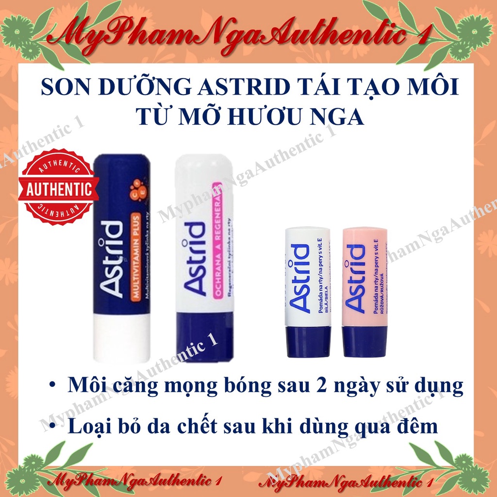 son dưỡng môi mỡ hươu Astrid (mini size) với vitamin E tự nhiên