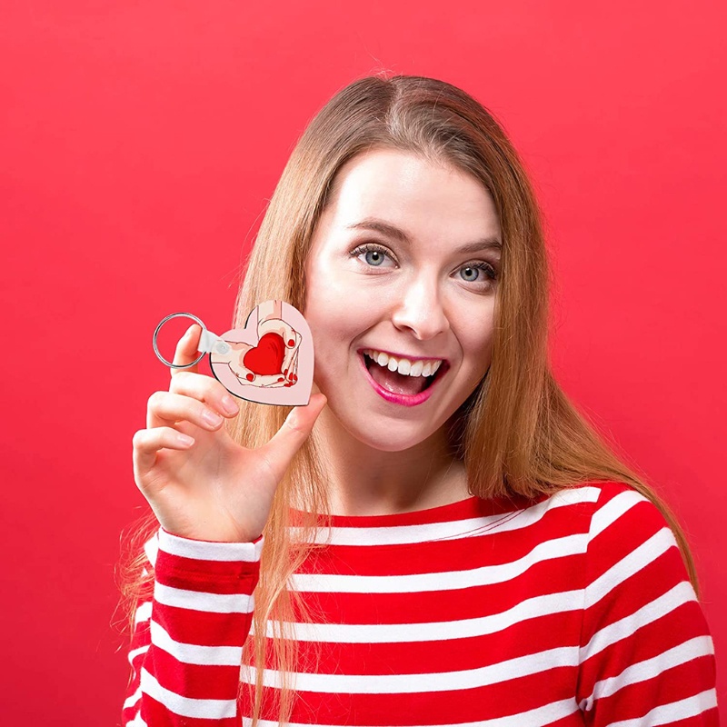 Set 36 Phụ Kiện Làm Móc Khóa In Hai Mặt Chịu Nhiệt