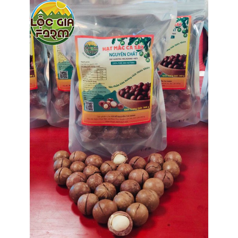 Hạt Mắc Ca sấy giòn - bịch 500 gram