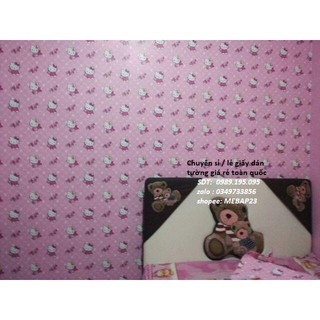GIẤY DÁN TƯỜNG HELLO KITTY