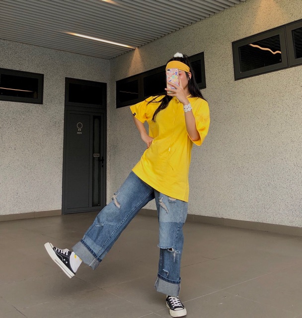 QUẦN JEAN UNISEX WASH 2 MÀU RÁCH GỐI | BigBuy360 - bigbuy360.vn