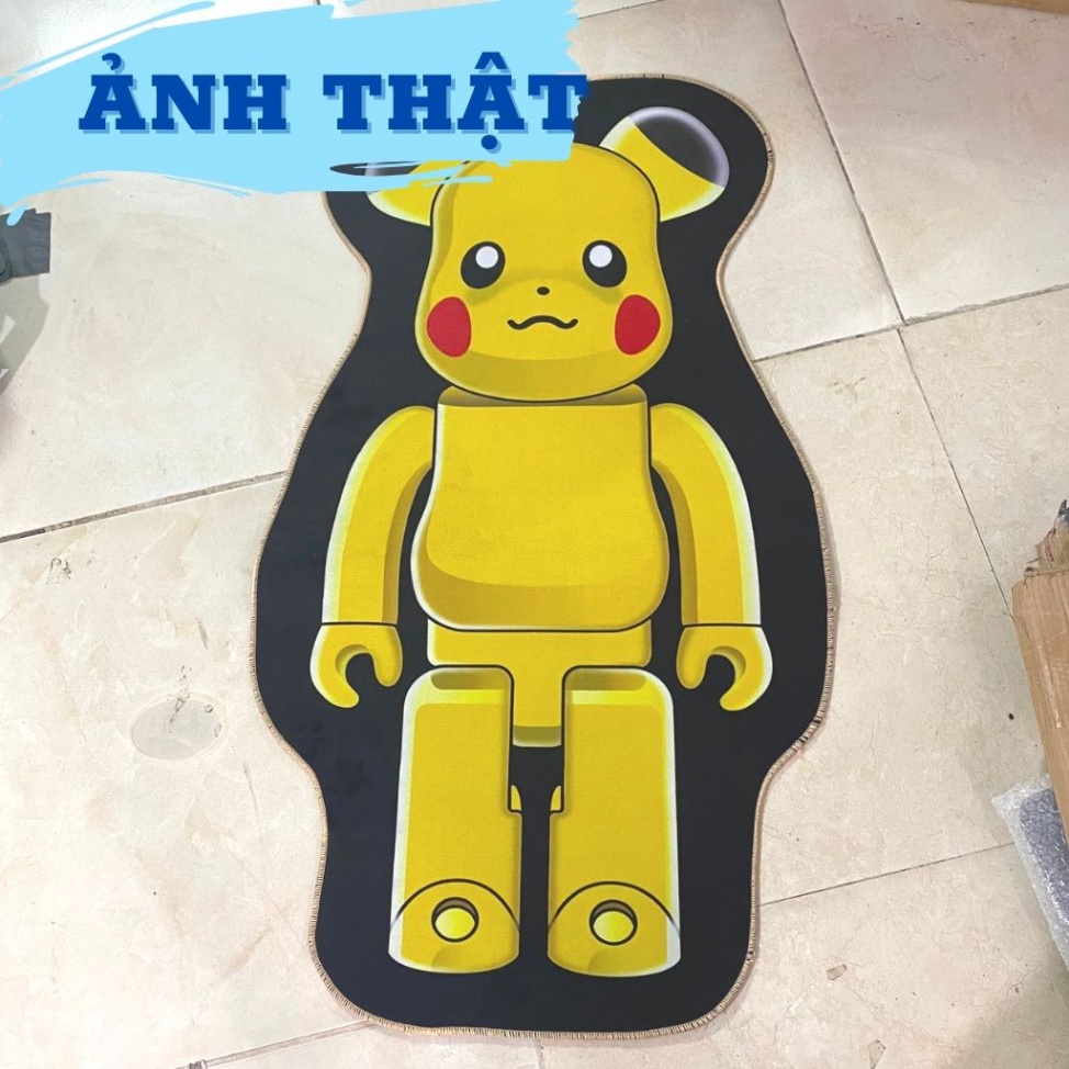 Thảm lau chân bearbrick--Thảm chùi chân trang trí cực đẹp chống tơn trượt