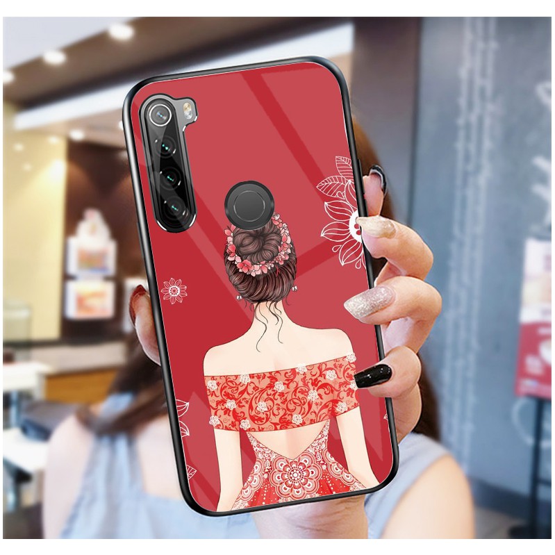 Ốp Lưng XIAOMI REDMI NOTE 8 mặt kính cường lực cao cấp