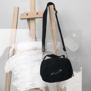 (ORDER) Túi vải Messenger đen nhỏ đeo chéo