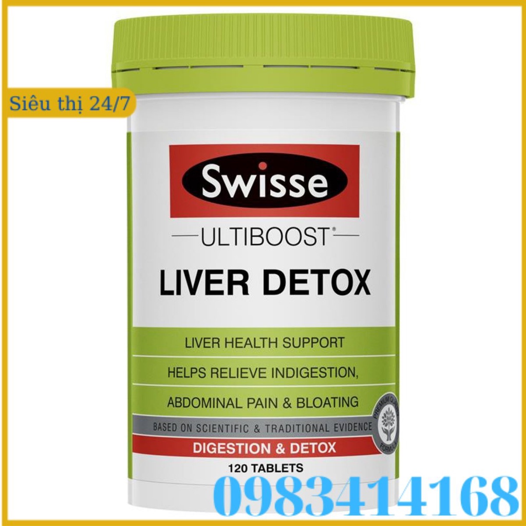 Free Ship Thải độc Gan - Liver Detox Swisse 120 viên
