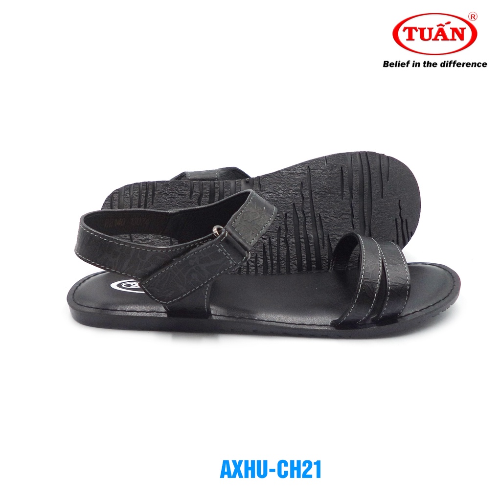 Xăng đan nữ đế bằng quai da bò thương hiệu Tuấn AXHU-H21