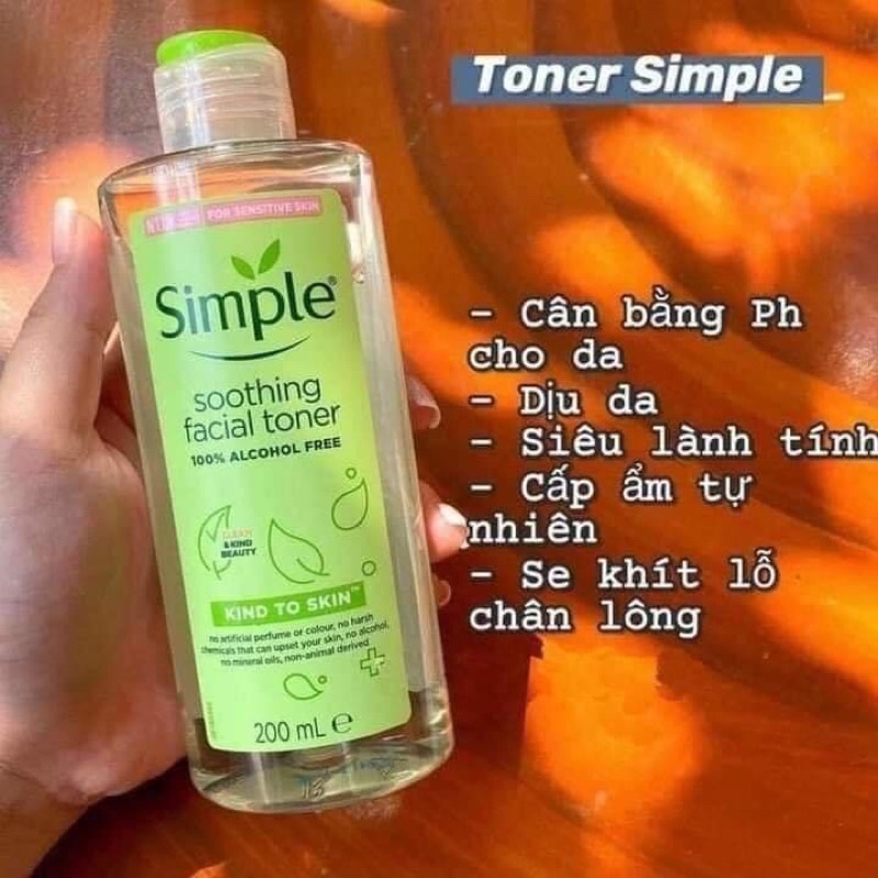 [Chính hãng] Nước hoa hồng Simple dành cho da dầu mụn