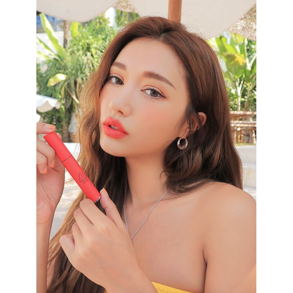 Son 3CE VELVET LIP TINT #GENTLE CORAL– SẮC HỒNG CAM SAN HÔ