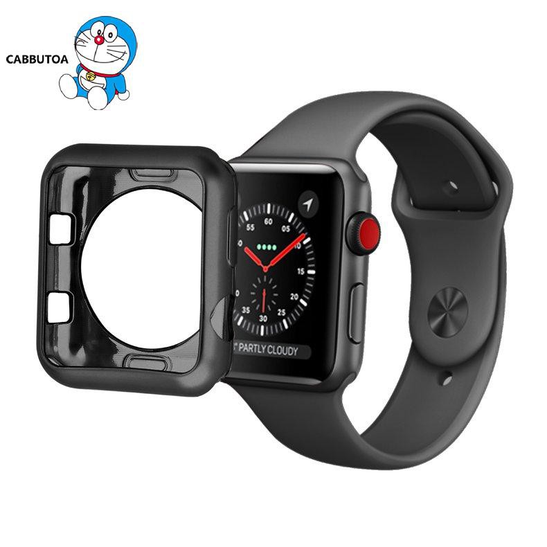 Ốp Nhựa Tpu Mạ Điện Bảo Vệ Mặt Đồng Hồ Thông Minh Apple Watch