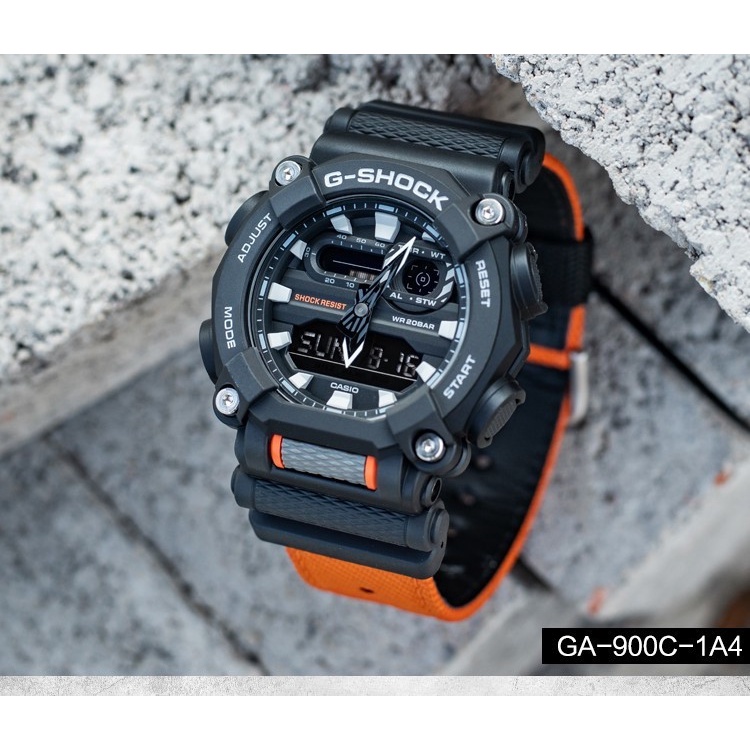 Đồng Hồ Casio Nam Dây Vải GSHOCK GA-900C-1A4DR Chính Hãng