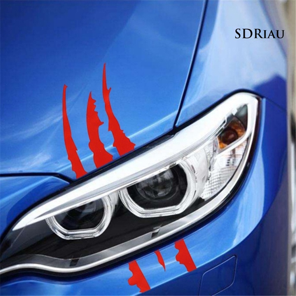 Nhãn dán phản quang hình móng vuốt ma trang trí đèn xe hơi