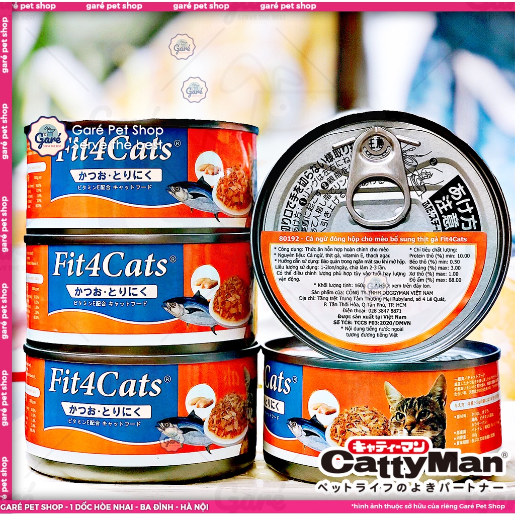 x48 - Pate Fit4Cats đóng hộp đủ vị cho Mèo thương hiệu Nhật Bản sản xuất tại Việt Nam Fit4cat Catty Man Japan