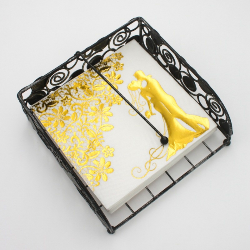 Set 20 Khăn Ăn In Họa Tiết Trang Trí Tiệc Cưới / Lễ Hội