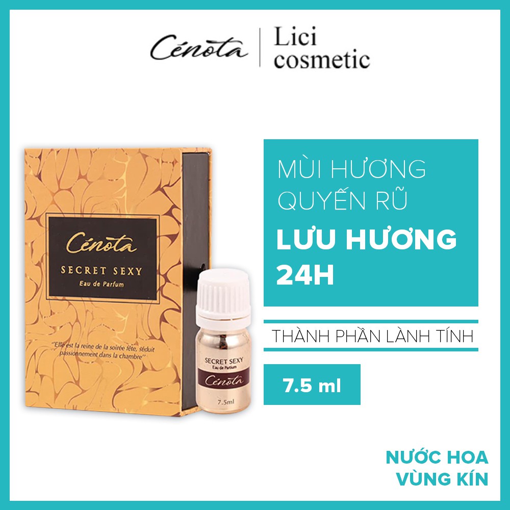 Nước hoa vùng kín Cenota Secret Sexy, Nước hoa vùng kín làm mê mệt các chàng