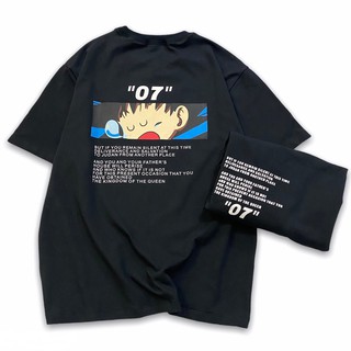 Áo Thun 07 - Màu Đen (unisex)- Hình Thật