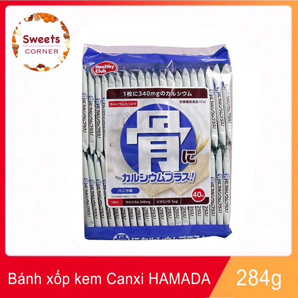 Bánh Kem Xốp Bổ Sung Canxi Healthy Club Nhật Bản 284g (4 loại)