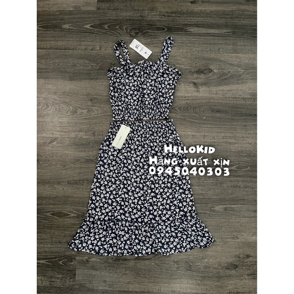 B161 - Set bộ váy hoa nhí liti bé gái