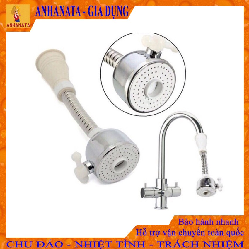 Vòi Xịt Rửa Bát Tăng Áp Xoay 360 Độ Kiểu Mới, Tiện Lợi Và Dễ Sử Dụng.