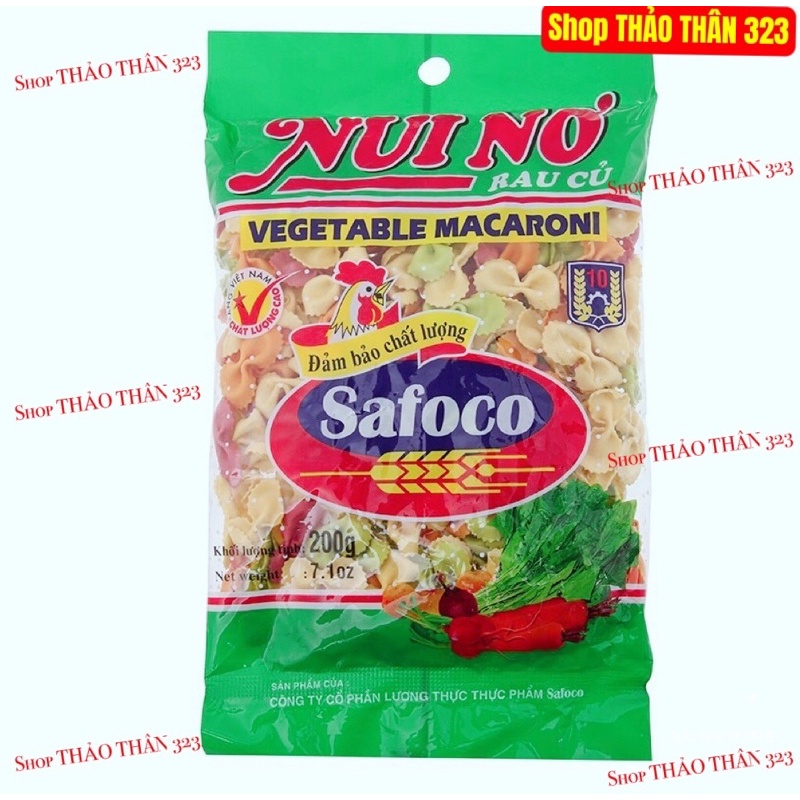 Date T3/2023- Nui Rau Củ Safaco Hình Nơ 200g