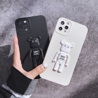 Ốp Lưng Basic Iphone/Android Camera Nổi - Mẫu BE@RBRICK ( Kèm Giá Đỡ Hình Gấu )