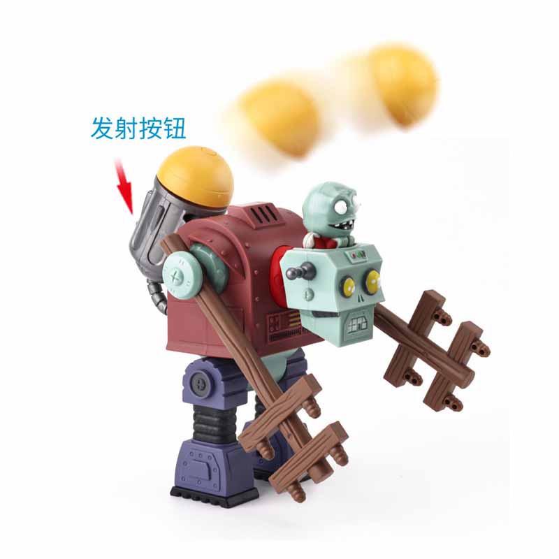 Set 2 mô hình đồ chơi Plants vs Zombies Battle chất liệu cứng có keo dán