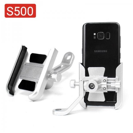 Giá đỡ kẹp điện thoại cho xe máy/ xe mô tô Selfiecom S-500 - Siêu cứng, chống trộm, chống rung lắc, tháo lắp dễ dàng