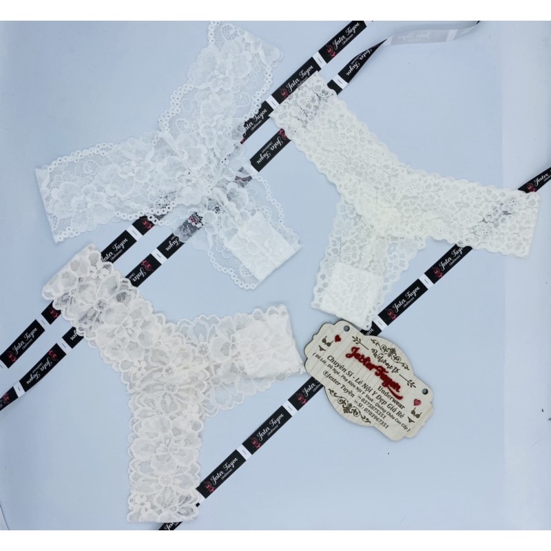 Quần lót ren lọt khe chữ T sexy gợi cảm màu ĐEN - TRẮNG | BigBuy360 - bigbuy360.vn