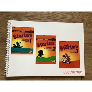 🔥 luyện thi starters siêu tiết kiệm - starters in gộp 3 cuốn kèm file mp3🔥