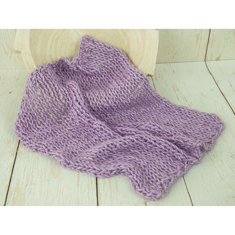 Chăn Đan Len Xinh Xắn Dùng Làm Phụ Kiện Chụp Ảnh Cho Bé Sơ Sinh