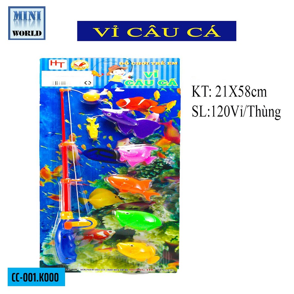 Đồ chơi sạch - Phát triển vận động - Câu cá - Vỉ câu cá nhỏ (CC-001)