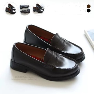 [Order] YAS0012-Giày lười cosplay học sinh Nhật Antique