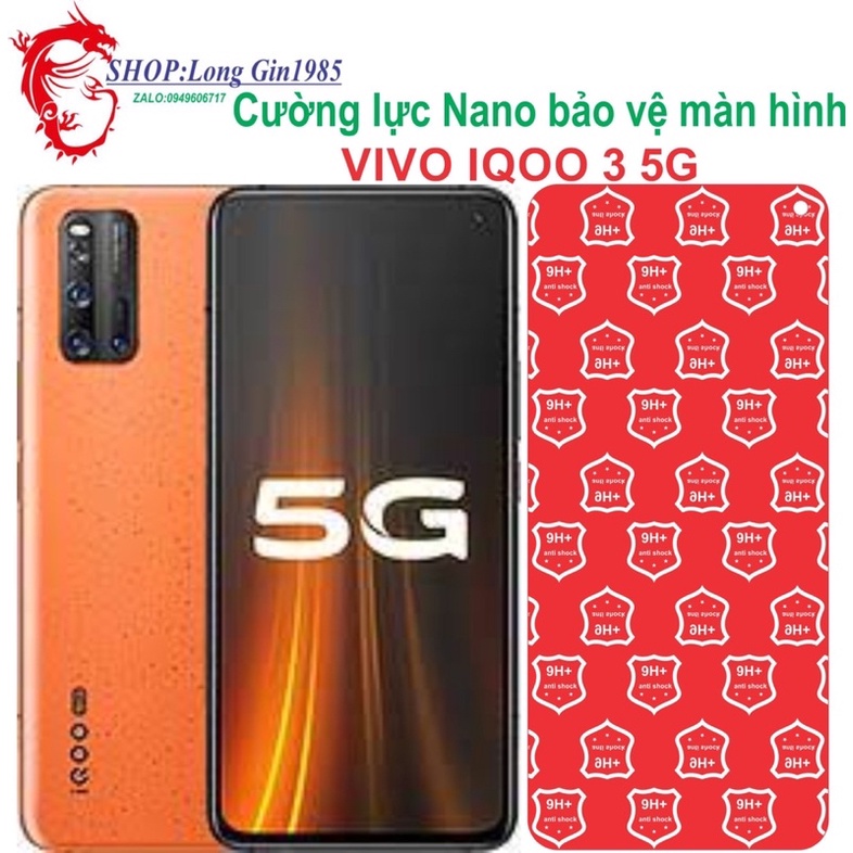 Vivo IQOO 3 5G Cường lực Nano chống va đập chống trầy xước tốt