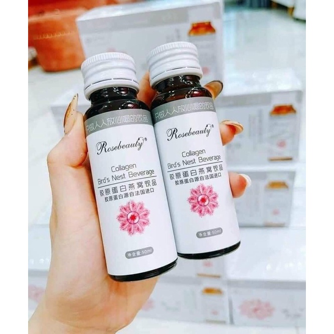 COLLAGEN ROSE BEAUTY YẾN TRẮNG DA CHÍNH HÃNG (TRẮNG HỒNG RẠNG RỠ X10)