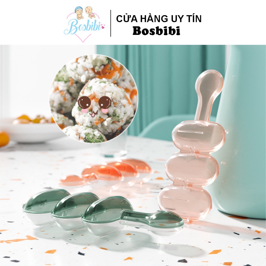 Khuôn lắc cơm dụng cụ làm cơm nắm viên tròn cho bé ăn dặm