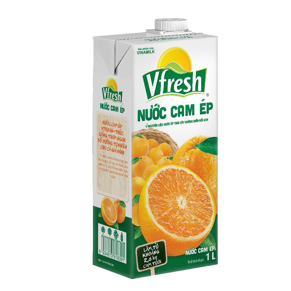 Nước Ép Cam Vfresh Hộp 1L Chính Hãng