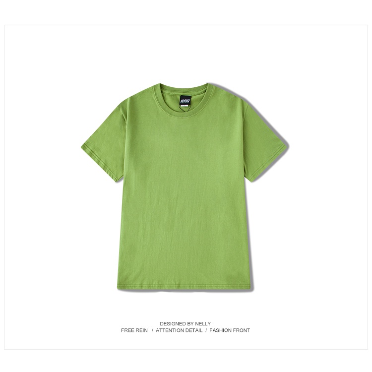 Áo phông Nelly Heybig tay ngắn trơn màu xanh lá cây