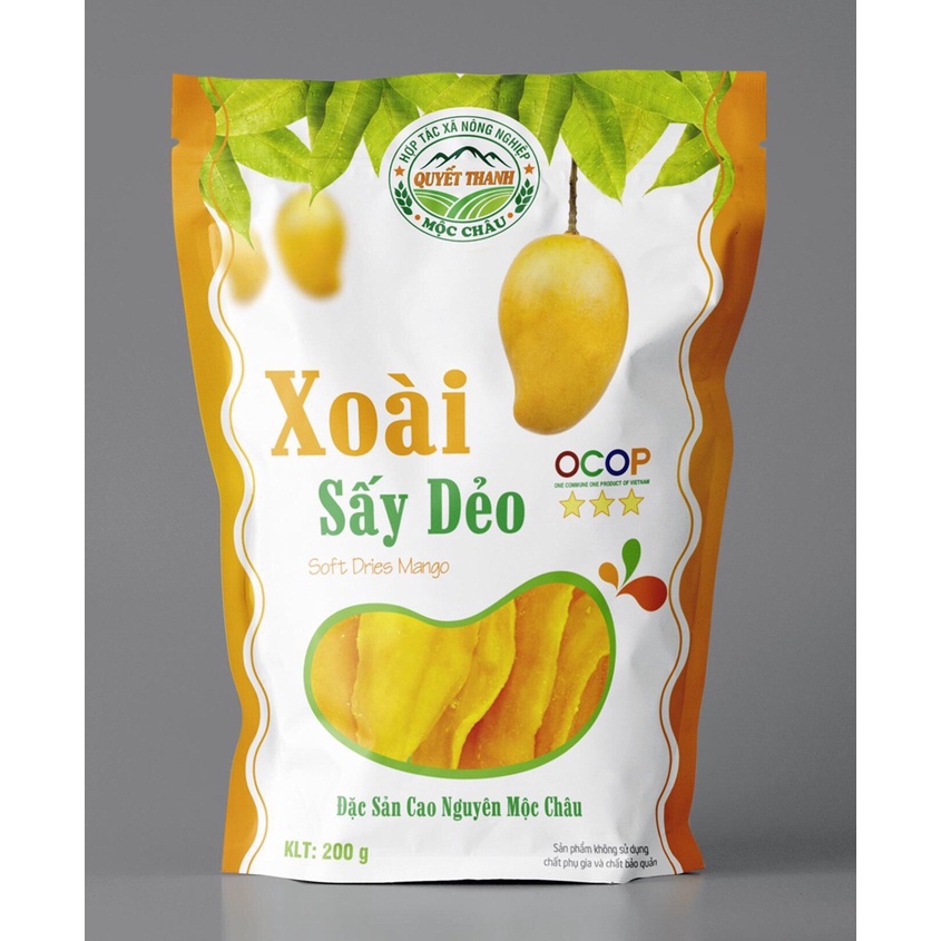 HH3  Xoài sấy dẻo 200g/ Túi KPHUCSINH - Hàng Chính Hãng