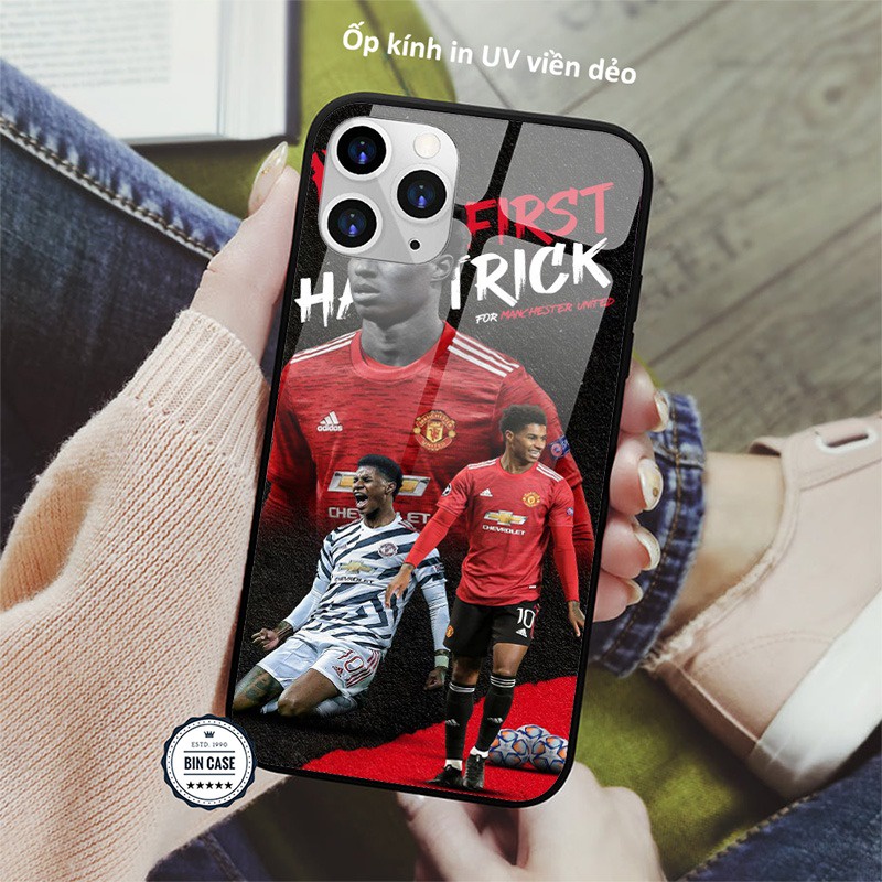 ⚽Ốp Lưng In Hình Marcus Rashford Đẹp ⚽Ốp MU Manchester United iphone 13 12 11 Pro Max 6s 6 7 8 Plus X Xr XsMax BONGDA019