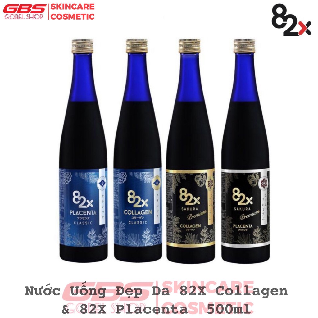 [Hàng Chính Hãng] Nước Uống Đẹp Da 82X Collagen và 82X Placenta 500ml