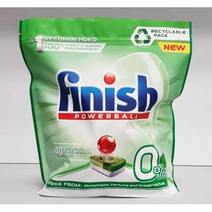 Viên rửa bát Finish Power Eco 0% Túi 70 viên